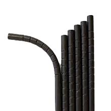 PAILLE PLIABLE PAPIER NOIR 3 PLIS D.6 L.220MM (18X200) photo du produit