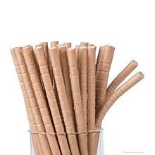 PAILLE PLIABLE PAPIER BRUN 3 PLIS D.6 L.220MM (18X200) photo du produit