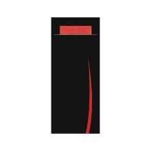 POCHETTE BARI NOIRE 8.5X20CM + SERVIETTE ROUGE 2PLIS 23X39CM (1X500) photo du produit