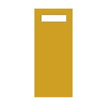 POCHETTE MUSTARD (MOSTERDGEEL) 8.5X20CM + SERVET WIT 2LGS 23X39CM (1X500) artikelfoto
