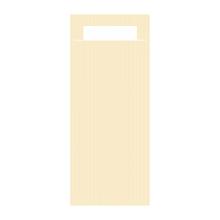 POCHETTE ECOLINE CHAMPAGNE 8.5X20CM + SERVET WIT 2LGS 23X39CM (1X500) artikelfoto