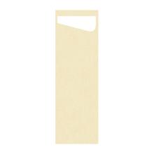 SACCHETTO CHAMPAGNE 11.5X23CM + SERVIETTE DUNISOFT AIRLAID BLANCHE (4X60) photo du produit