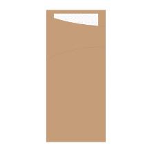 SACCHETTO ECOBRUN 8.5X19CM + SERVET PAP.2PLIS. BLANC (4X100) photo du produit