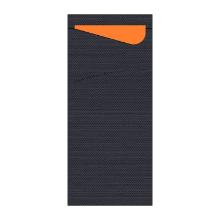 SACCHETTO ZWART 8.5X19CM + SERVET PAP. MANDARIN - 2LGS (5X100) artikelfoto