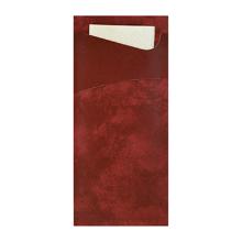 SACCHETTO BORDEAUX 8.5X19CM + SERVIETTE PAP. CHAMPAGNE - 2PLIS (5X100) photo du produit