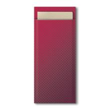 POCHETTE BORDEAUX +SERVIETTE IVOIRE TORK 23X39CM 2PLIS (5X100) photo du produit