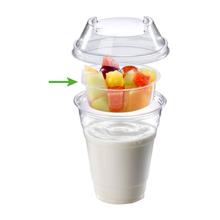 POT A DESSERT/INSERT ROND PLA TRSP D.90 H.30MM - 100ML (20X50) photo du produit