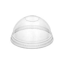 COUVERCLE DOME RPET TRSP. AVEC TROU D.95MM (32X50) photo du produit
