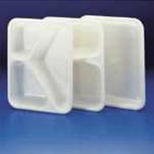 ASSIETTE MENU PP INJECTÉ BLANC 227X177X33MM - 3 COMP. (1X400) photo du produit