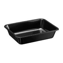 ASSIETTE MENU PP INJECTE NOIR 228X178X50MM - 1 COMP. - 1400ML (1X260) photo du produit