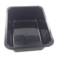 ASSIETTE MENU PP INJECTE NOIR 227X178X80MM - 1 COMP. - 2300ML (1X256) photo du produit