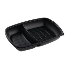 RAVIER FASTPAC PP NOIR RECT . 2 COMP. 280X200X40MM-800/500ML (3X50) photo du produit