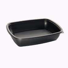 SCHAAL FASTPAC PP ZWART RECHTH. 230X165X48MM-900ML (4x75) artikelfoto