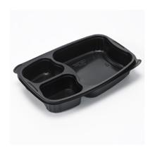 RAVIER BISTRO PP NOIR RECT. 3 COMP. 254X174X42MM – 591/147/147ML (6X50) photo du produit