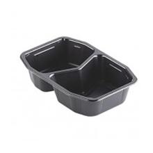 RAVIER HMR PP NOIR 215X148X50MM - 2 COMP. - 540/400ML (1X312) photo du produit