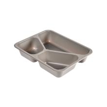 ASSIETTE MENU RCPET GRIS 225X175X43MM - 3 COMP. - 426/275/205ML (1X300) photo du produit