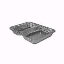 ASSIETTE MENU ALU 227X177X30MM - 2 COMP. (1X500) photo du produit