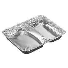 ASSIETTE MENU ALU 227X178X29MM - 2 COMP. - 315/410ML (1X1000) photo du produit