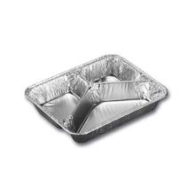 ASSIETTE MENU ALU 227X178X39MM - 3 COMP. - 210/290/490ML (5X100) photo du produit