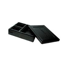 THERMOBOX DUNI EPP NOIR 390X320X105MM (1+2RAVIERS) 3 COMP. SINGLE PORTION (6X1) photo du produit