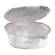 BARQUETTE MULTIPACK RPET TRSP + COUVERCLE À CHARNIÈRE 103X87X34MM - 125ML (800) photo du produit