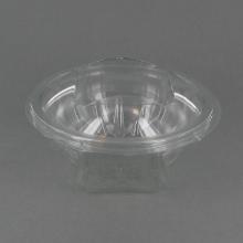 SALADBOWL SEKIPACK RPET TRSP + COUVERCLE A CHARNIERE D.137 H.80MM-370ML (1X300) photo du produit