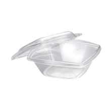 SALADBOWL SQUARE PLA TRSP + COUVERCLE 192X192X65MM - 720ML (6X50) photo du produit