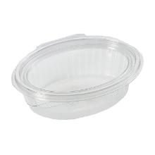 RAVIER CLEARSHOW RPET TRSP + COUV. A CHARNIERE 145X115X45MM 250ML (16X50) photo du produit