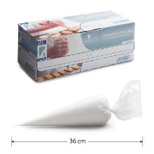 POCHE A DOUILLE LDPE COMFORT CLEAR TRSP. S 20X36CM 80mu SUR ROULEAU (1X100) photo du produit