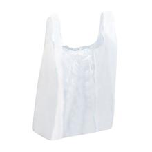 SHOPPER HDPE BLANC 30+18X55CM - 14mu (20X100) photo du produit