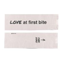 SACHET NON-GRAISSE BLANC "LOVE AT FIRST BITE" 125X80X430MM (1X1000) photo du produit