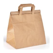 SHOPPER FOLD BAG KRAFT 80GR BRUN 24+17X29CM (1X250) photo du produit