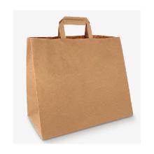 SHOPPER RECYCLED KRAFT 70G BRUN 32+16X27CM (250) photo du produit