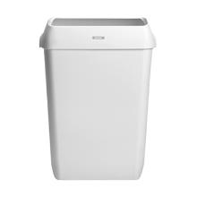 POUBELLE KATRIN 50L BLANC AVEC COUVERCLE 42X28X57.5CM (2) photo du produit