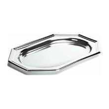 PLATEAU OCTOGONALE RPET ARGENT 35X24CM (10X5) photo du produit