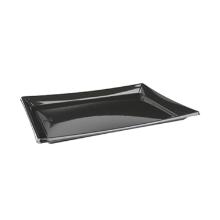 PLATEAU PAGODA RPET NOIR RECHTANGULAIRE 16X22CM (6X50) photo du produit
