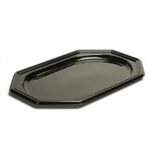 PLATEAU RPET NOIR OCTOGONAL 550X380MM (5X10) photo du produit