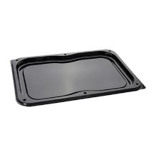 PLAT ULTIM RPET NOIR 436X304X23MM +COUVERCLE DOME RPET TRSP H. 58MM (25) photo du produit