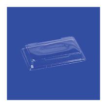 COUVERCLE POUR DELI TRAY 185/129 APET CRISTAL 190X134X30MM (1X456) photo du produit