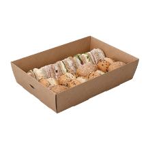 BOX CATERING HALF INSERT CARTON BRUN 306X221X77MM (1X50) photo du produit