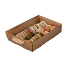 BOX CATERING BASE MEDIUM PLATTER CARTON BRUN 367/347X257/237X78MM (1X25) photo du produit