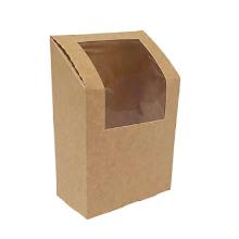 WRAPBOX AVEC FENÊTRE CARTON/PET 90X50X95/130MM (1X500) photo du produit