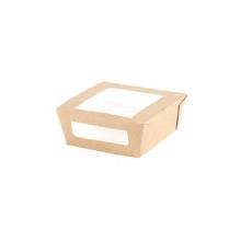 SALADBOX CARTON + 2 FENÊTRE PLA 120X110X45MM - 450ML (1X200) photo du produit