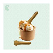 CUILLERE A GLACE BISCUIT NATURE 80MM (8X440) photo du produit