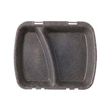 FOOD CONTAINER REUSE PP/FIBRE BOIS GRIS 2 COMP VERIVE 245X201X41MM 1050ML (1X60) photo du produit