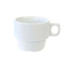 TASSE A CAFE EVERYDAY PORCELAINE BLANCHE EMPILABLE D.80 H.60MM 17CL (1X6) photo du produit