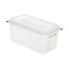 SET BOITE RAFRAICH. ARAVEN PP HERM. GN1/3 H.15CM + COUVERCLE COLOCLIP (3) photo du produit