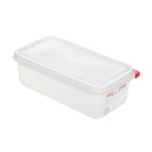 SET BOITE RAFRAICH. ARAVEN PP HERM. GN1/3 H.10CM 4L + COUVERCLE COLORCLIP (3) photo du produit