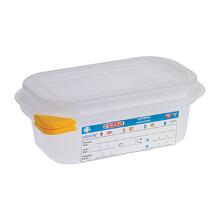 SET BOITE RAFRAICH. ARAVEN PP HERM. GN1/9 H.6.5CM 0.6L + COUVERCLE COLORCLIP (6) photo du produit