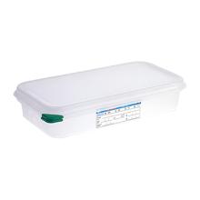 SET BOITE RAFRAICH. ARAVEN PP HERM. GN1/3 H.6.5CM 2.5L + COUVERCLE COLOCLIP (6) photo du produit